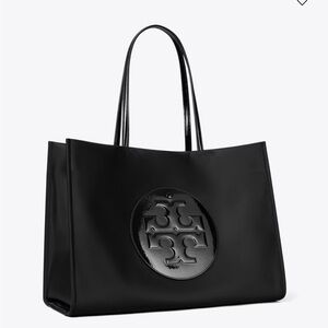 Tory Burch Black Logo Tote